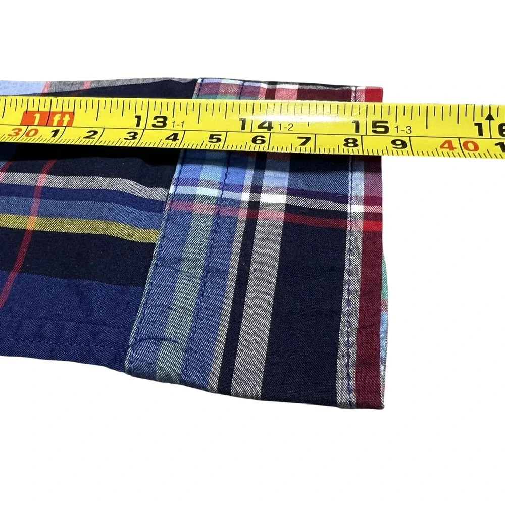 Ralph Lauren Shirt Boys size 5 Blue Plaid Casual‎ Button Down Preppy Academia